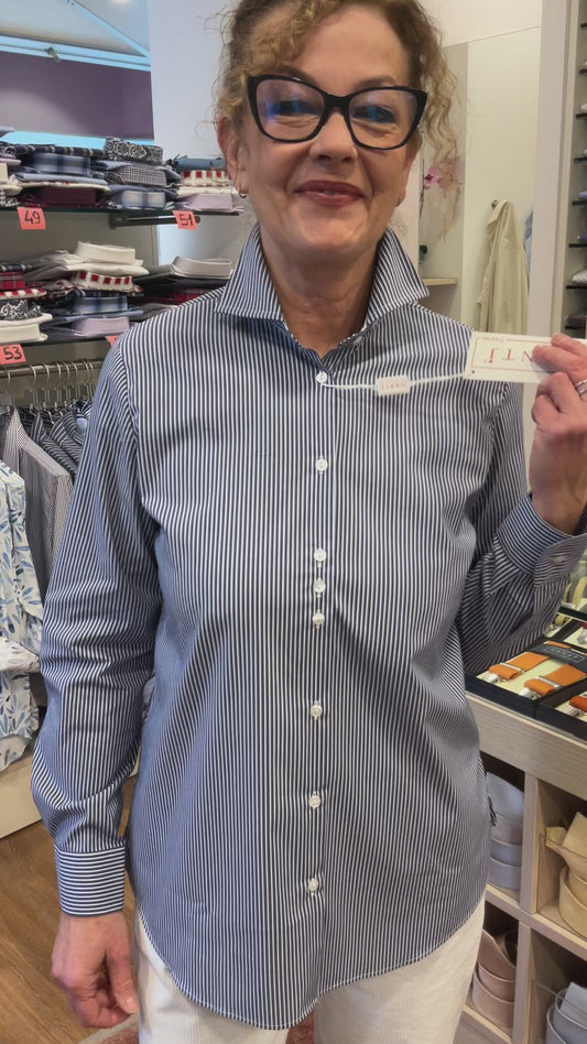 CAMILLA 5359 righe blu stretch -30%