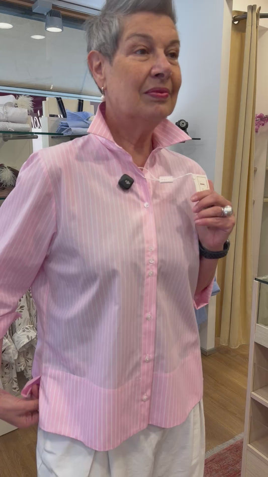 EDRY manica 3/4 righe rosa cotone 100%